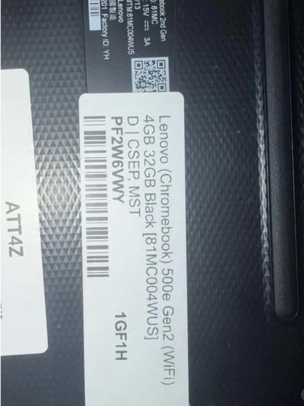 Lenovo Chromebook 500e Gen2 Black